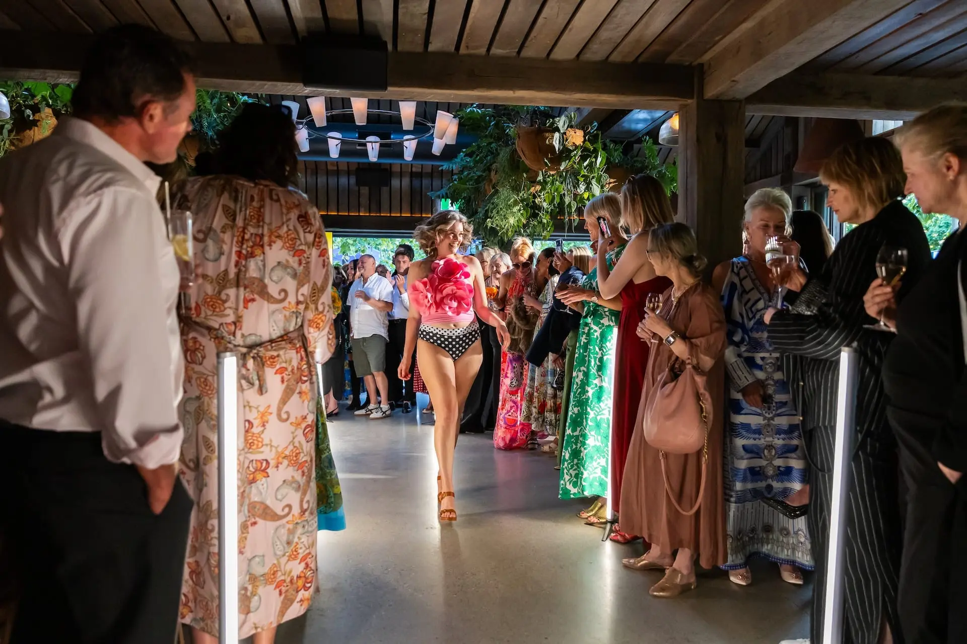 Kathryn Wilson Stilettos In The Vines lighting screens audio control - professional AV hire Christchurch, event production Canterbury