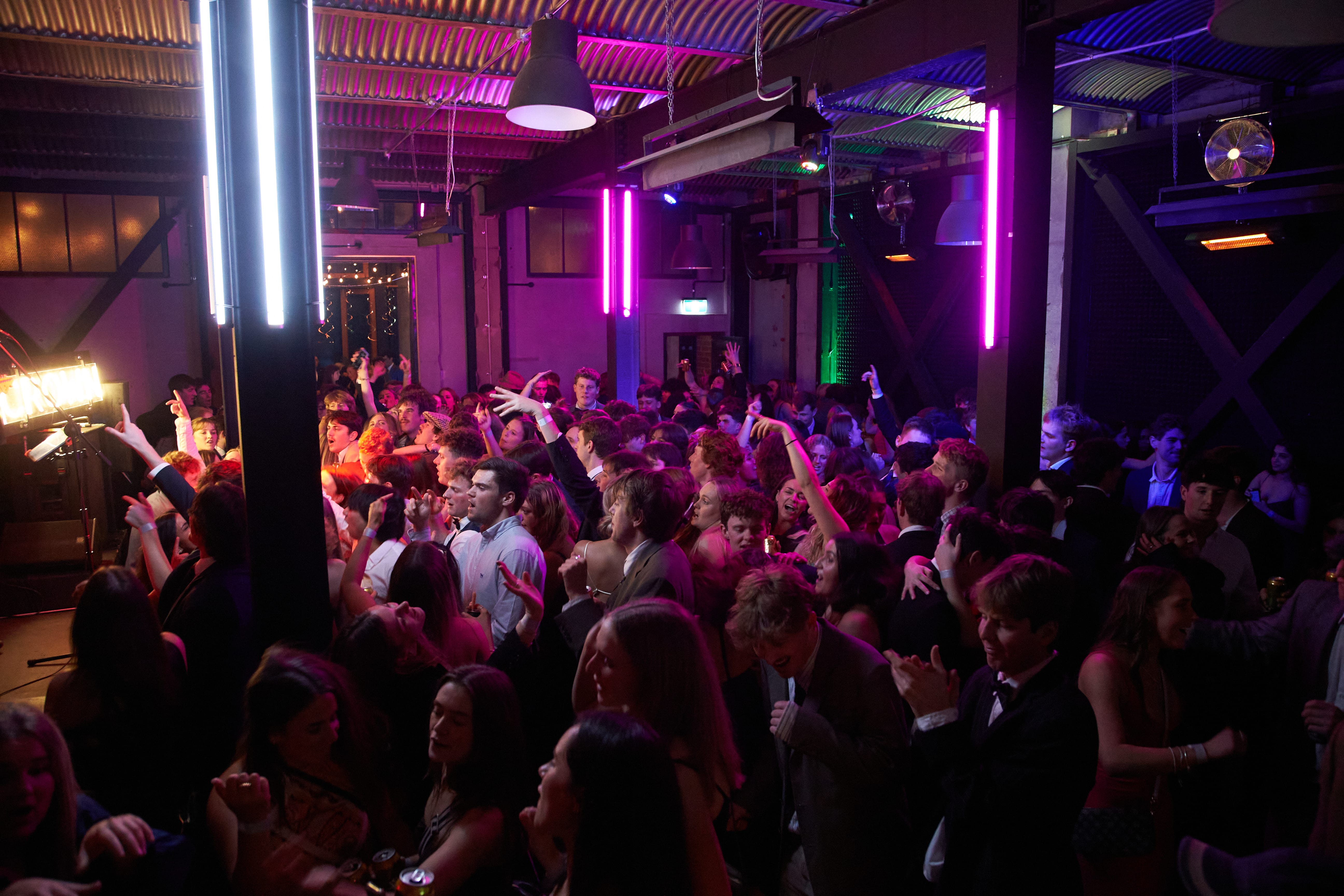 Ensoc Ball complete production backline lighting audio staging - professional AV hire Christchurch, event production Canterbury