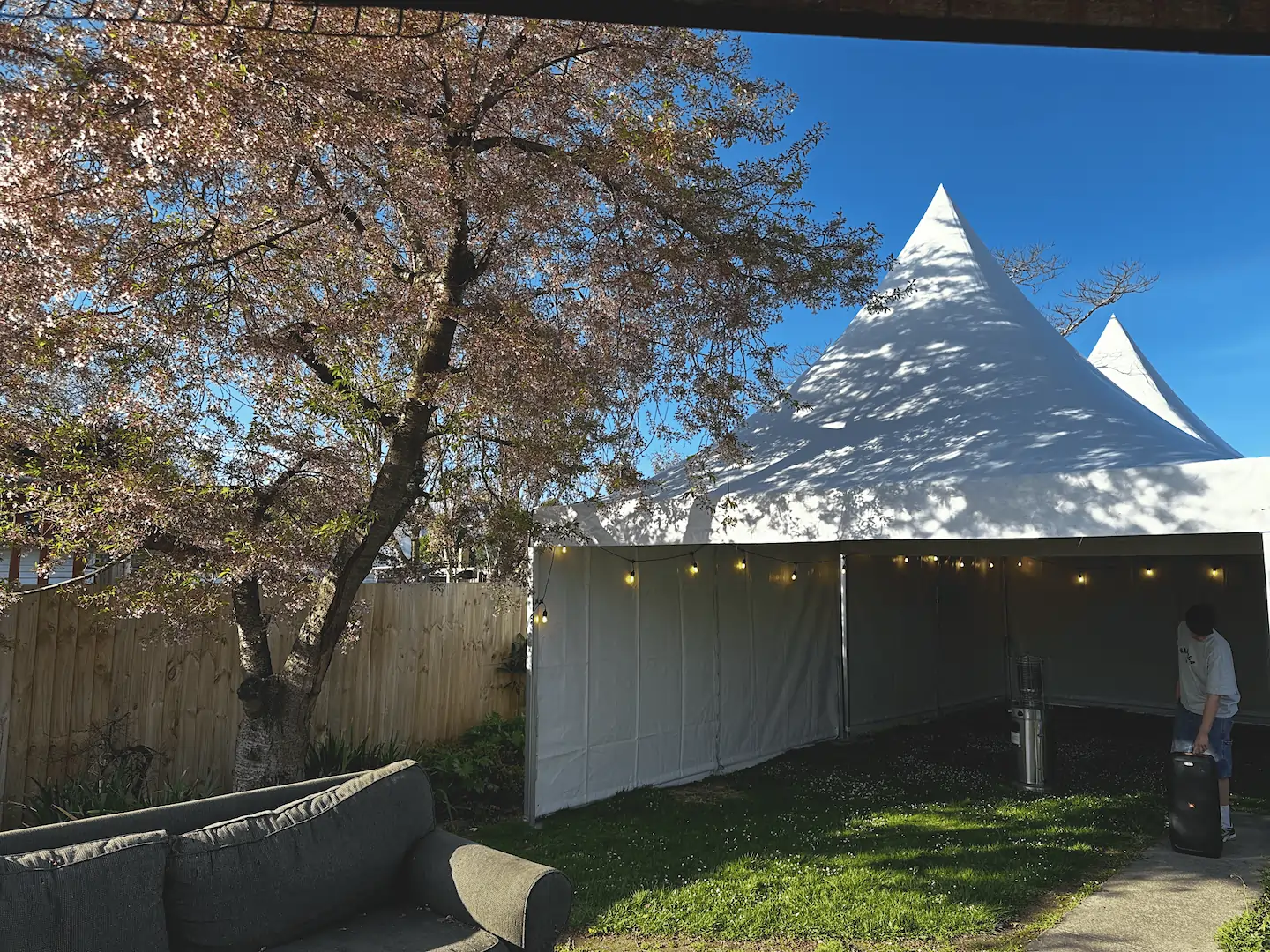 Marquee Pagoda Marquee 10m x 5m - Marquee hire Christchurch, event production Canterbury