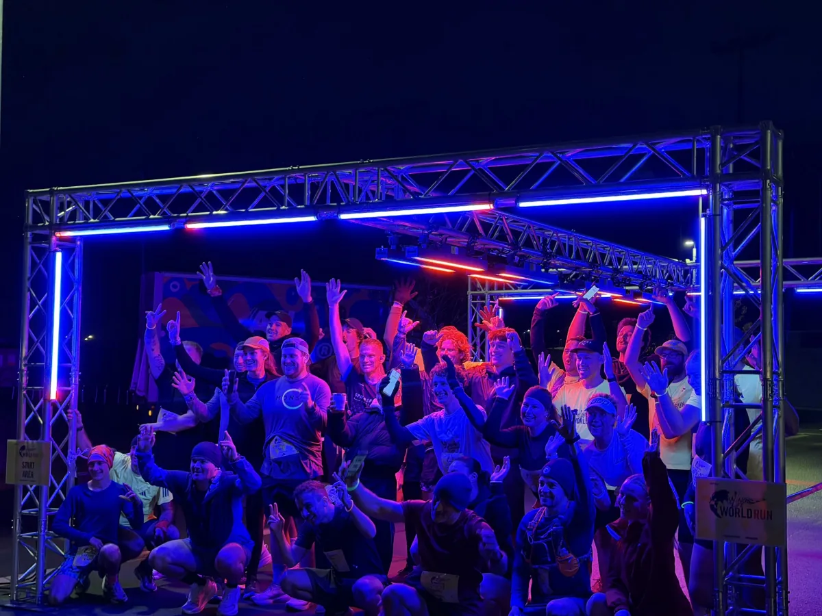 Red Bull WFL World Run 2026 lighting audio rigging - professional AV hire Christchurch, event production Canterbury