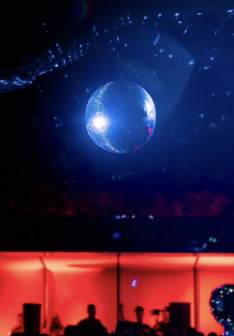Disco balls for school ball hire